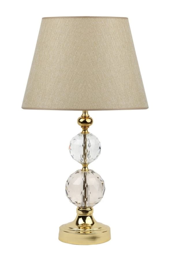 Lampeskjerm Gold Crystal 2 - Beige