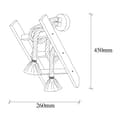 Miniatyrbillede 3 af 6: Væglampe Erebos - 120-A