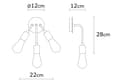 Miniatyrbilde 3 av 5: Vegglampe Harput - N-1335
