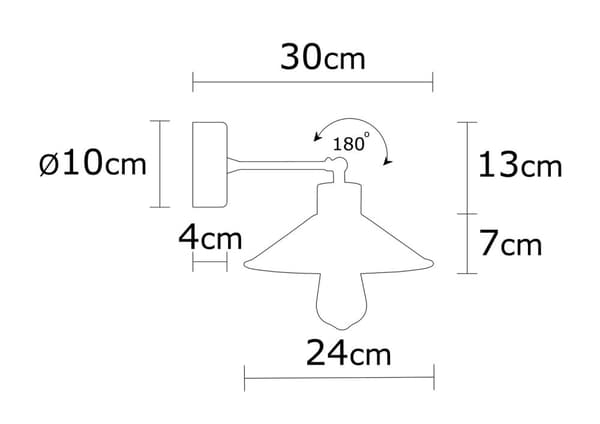 Vegglampe Manavgat - N-628