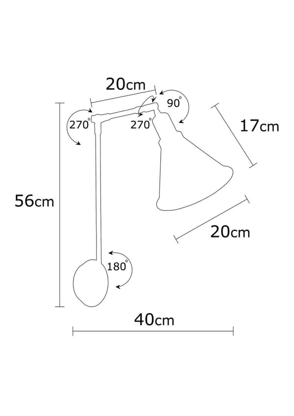 Vegglampe Berceste - N-682