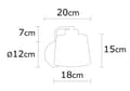 Miniatyrbilde 3 av 5: Vegglampe Kemer - N-272