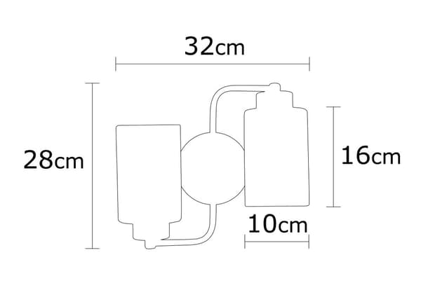 Vägglampa Balcova - N-346