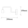 Miniatyrbilde 5 av 6: Vegglampe Denge - 3433