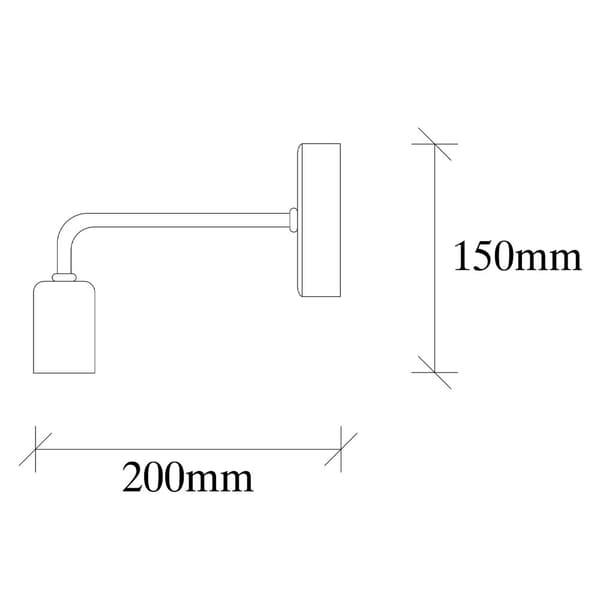 Vägglampa Denge - 3434