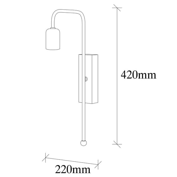 Vägglampa Mum - 3501
