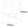 Miniatyrbild 3 av 6: Vägglampa Profil - 4656