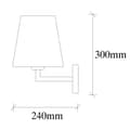 Miniatyrbilde 3 av 6: Vegglampe Profil - 4654