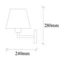Miniatyrbild 3 av 6: Vägglampa Profil - 4655