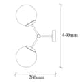Miniatyrbilde 7 av 8: Vegglampe Damar - 6341