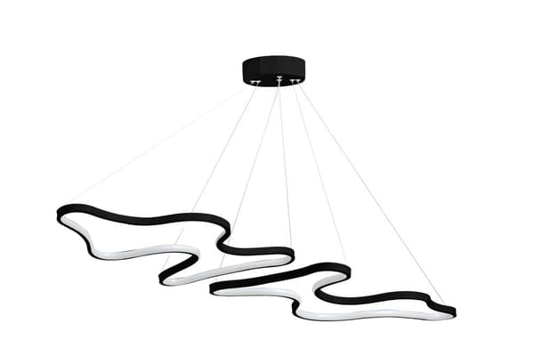 Lysekrone Duple Artisan - Black Body, White Light