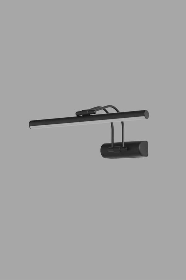 Vägglampa Flüt 35 Cm Ledli Siyah Aplik