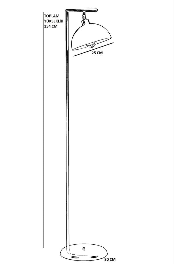 Gulvlampe Smart Eskitme Rota Başlıklı Lambader
