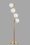 Miniatyrbilde 2 av 3: Gulvlampe Simay 4 Lü Eskitme Beyaz Camlı Lambader