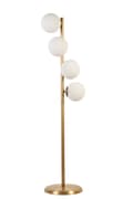 Miniatyrbilde 1 av 3: Gulvlampe Simay 4 Lü Eskitme Beyaz Camlı Lambader