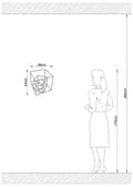 Miniatyrbilde 3 av 7: Vegglampe W-055