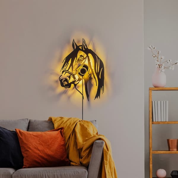 Vägglampa Häst