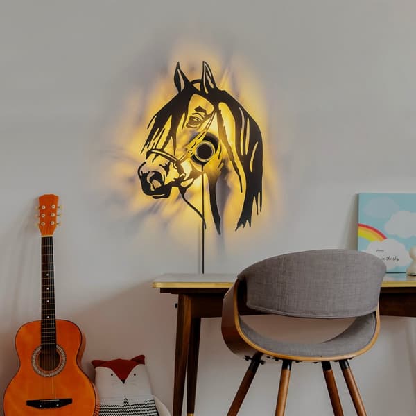 Vägglampa Häst