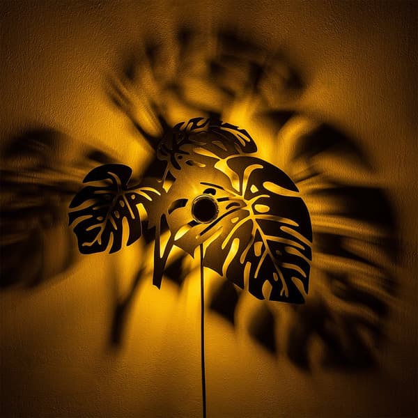 Vegglampe blader