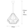 Miniatyrbillede 3 af 6: Lysekrone Diamant - 703-S