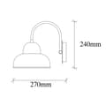 Miniatyrbild 3 av 6: Vägglampa Berceste - 180BLACK-A
