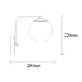 Miniatyrbilde 3 av 6: Vegglampe Daisy - 146-A