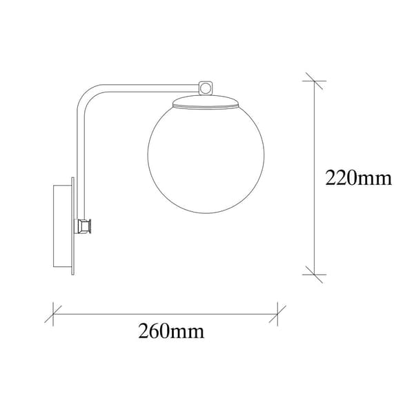 Vegglampe Daisy - 146-A