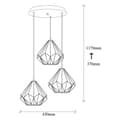 Miniatyrbillede 3 af 6: Lysekrone Diamant - 704-S2