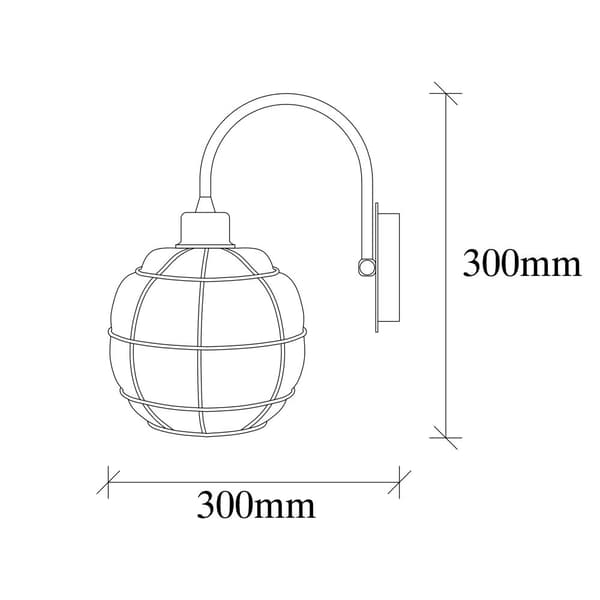 Væglampe Safderun - 401-A