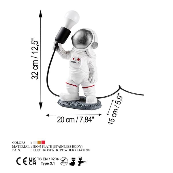 Bordslampa Astronaut - 3