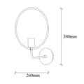 Miniatyrbillede 3 af 5: Væglampe cirkel - 3260