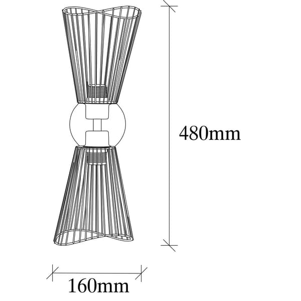 Vegglampe Zeyno - 3295