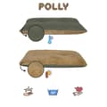Miniatyrbild 3 av 3: Pet Bed Polly Dog 35 x 50 - Grön