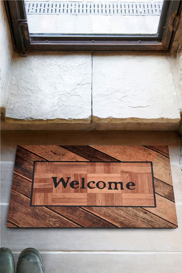 Pvc-ovimatto Legno
