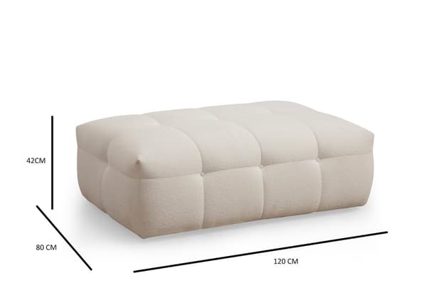 Tuffet Cady Ottoman - beige