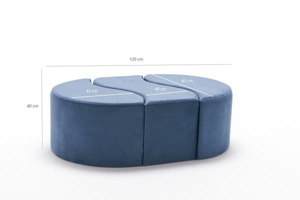 Pouffe Alya Puf - sininen