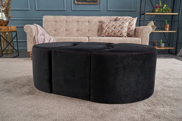 Pouffe Alya Puf - musta