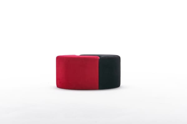 Puff Alis Puf - Röd, Svart