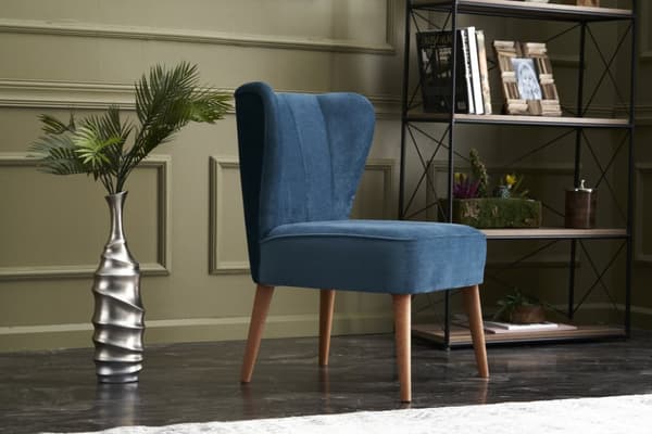 Wing Chair Layla - Blå