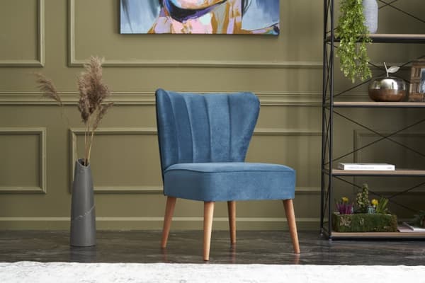 Wing Chair Layla - Blå
