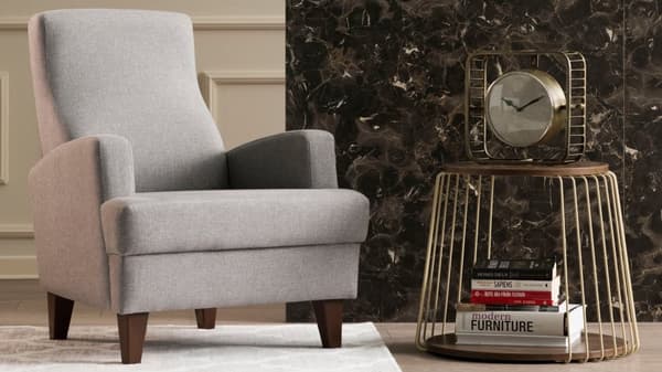 Wing Chair Kana Bergere - Lys grå
