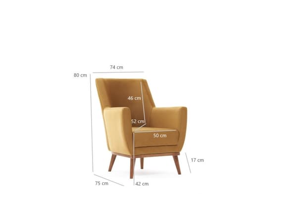 Wing Chair Gonca - Gull