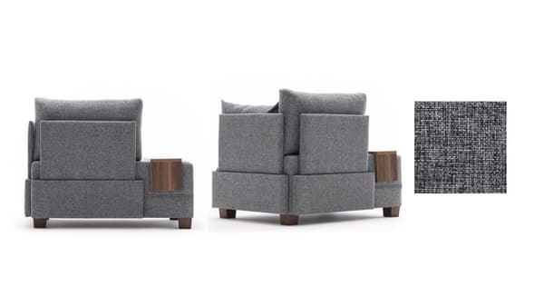 1-sits Sofa Fly Fåtölj Höger - Grå