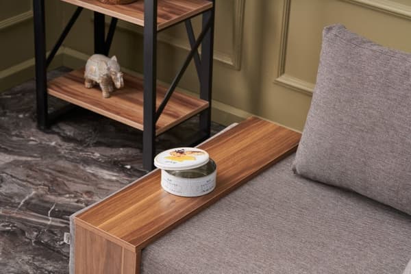 1-seters sofafly høyre - brun