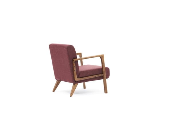 Wing Chair Kemer - Claret Red