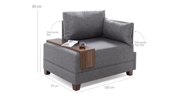 1-seters sofa Fly Right - Beige v2