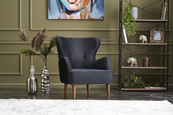 Wing Chair Karina - Antrasitt