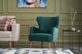 Miniatyrbild 1 av 7: Wing Chair Karina - Petrol Green
