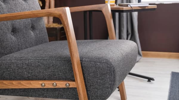 Wing Chair Kemer - Mörkgrå