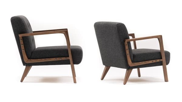 Wing Chair Kemer - Mörkgrå